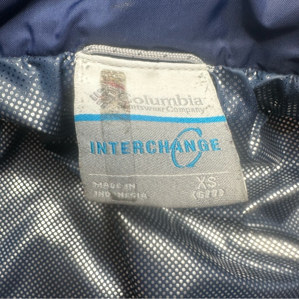 Columbia Whirlibird II Interchange Jacket Blue & Orange Camo Size 7 - Picture 8 of 16